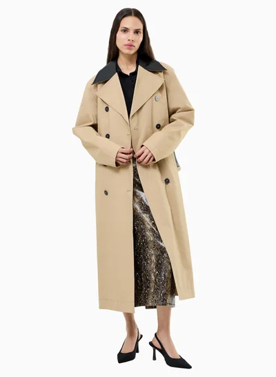 French Connection Dasha Cotton Twill Trench Coat