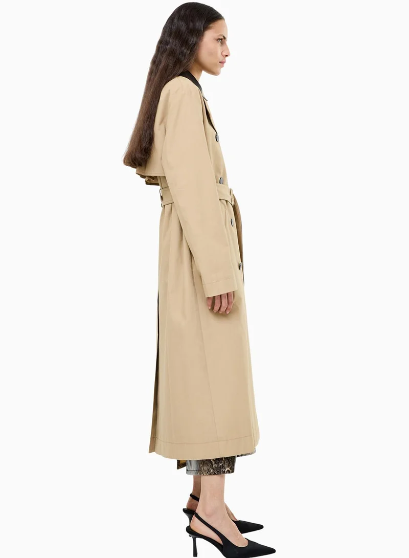 French Connection Dasha Cotton Twill Trench Coat