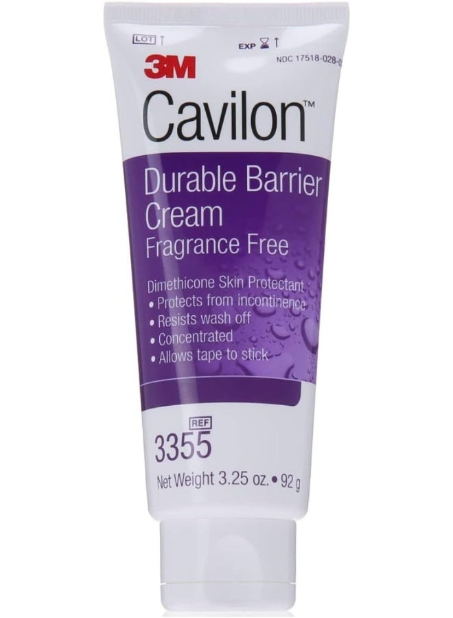 3M Cavilon 3M Durable Unscented Barrier Cream, 3.25oz (92G), 2 Tubes - Image 1