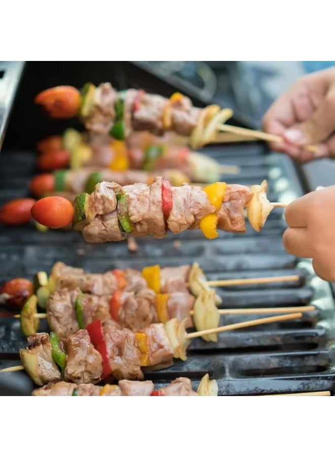 AL ARQAM Premium Bamboo Skewers - 30cm Long, 90 Pieces | Eco-Friendly Heavy Duty Wooden Sticks for BBQ, Grilling, Shish Kabob, Roasting, and Appetizers - Image 2