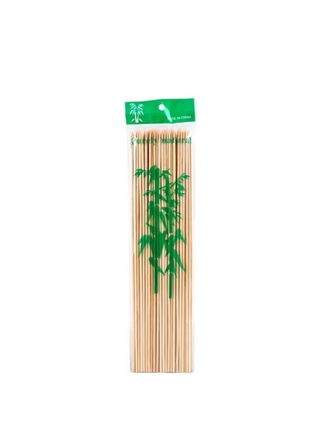 AL ARQAM Premium Bamboo Skewers - 30cm Long, 90 Pieces | Eco-Friendly Heavy Duty Wooden Sticks for BBQ, Grilling, Shish Kabob, Roasting, and Appetizers - Image 1