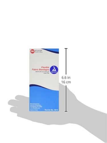 Dynarex Adhesive Fabric Bandage 2 Inches X 45 Inches Sterile 50 Count Pack of 2 - Image 3