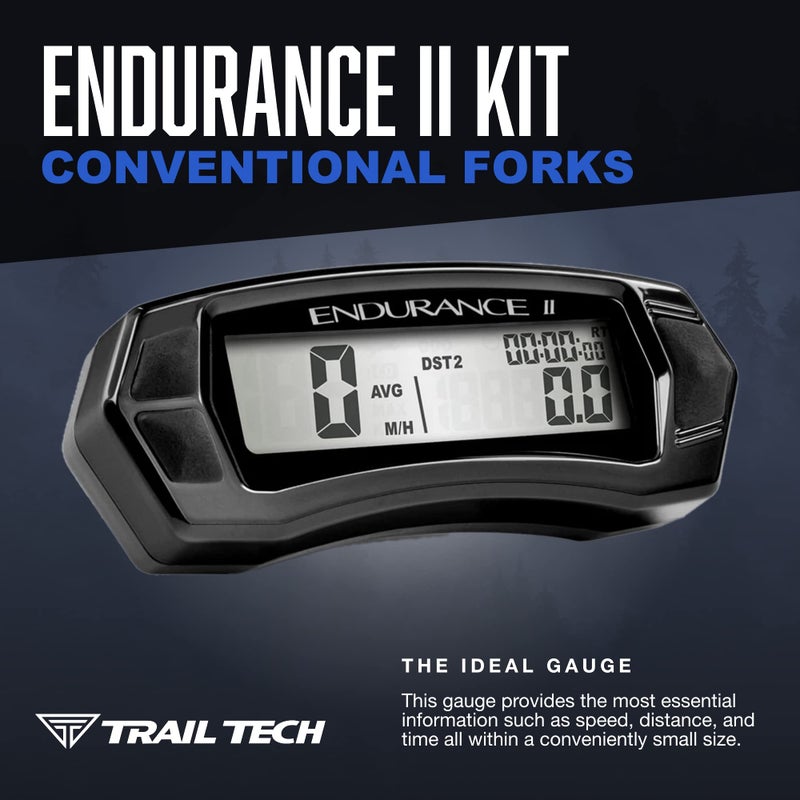 Trail Tech Trail Tech 202-112 Endurance II Digital Gauge Speedometer Kit - Image 2