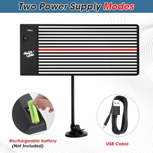 Biupky Dent Reflection Line Board, Led Dent Reflector Board Dent Remover Tool for Car, Dent Repair Board, Paintless Dent Repair Removal Tool PDR Light Dent Checking Reflector Line Board - Image 4