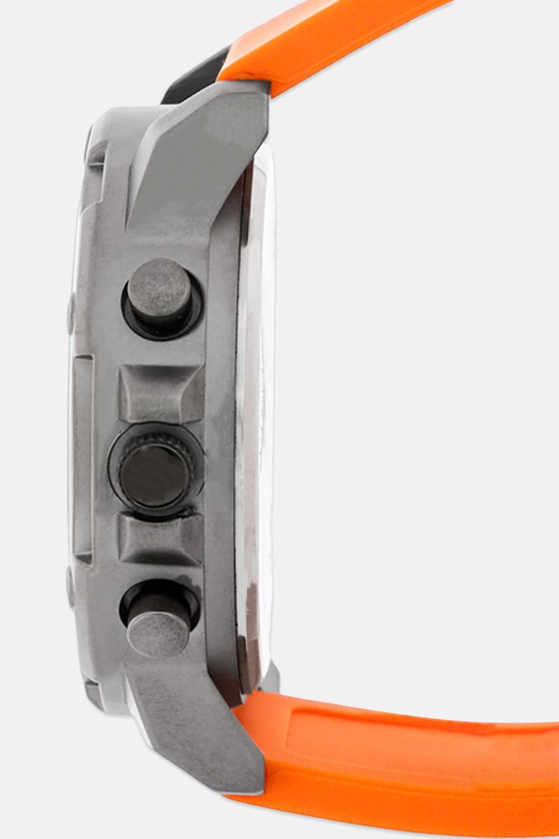 RBX ساعة رقمية بحزام سيليكون للنساء P4390-22072894 40 مم، برتقالي - Image 4