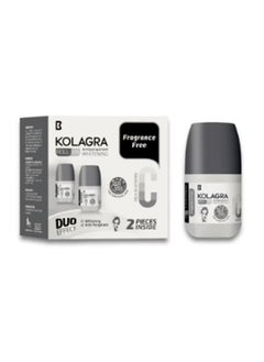 KOLAGRA Kolagra whitening Roll on 2*1 promo pack 1+1 Fragrance Free  - Image 1