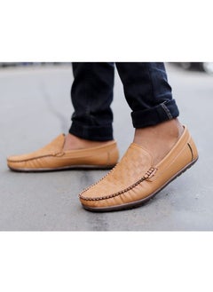 ماركة غير محددة حذاء رجالى سهل الأرتداء - اللون كافية  - Image 1