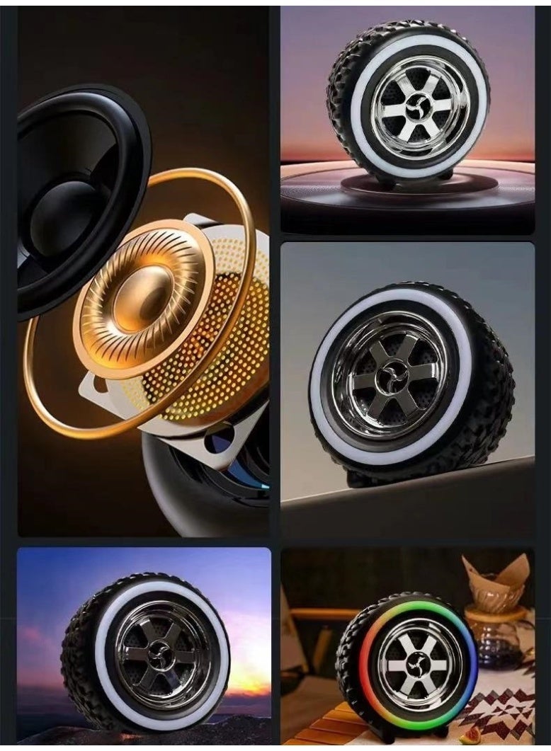 G2389 Colorful Tire RGB Wireless Bluetooth Speaker, Portable Multi-function Speaker - Image 5