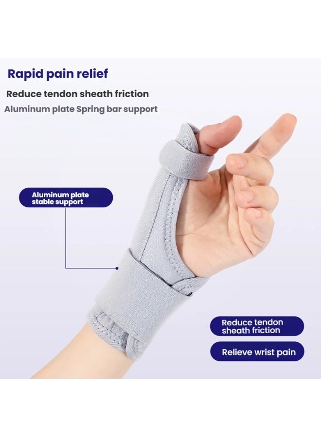 general Open-type thumb joint splint with tendon sheath wrist protection sleeve for wrist sprains featuring aluminum plate stability support - Image 2