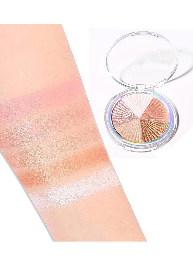 5 Colors Baked Highlighters Makeup for Face Eye Cheek Body, Highly Pigmented Eyeshadow, Ultra Shimmer Sparkle Illuminators Compact Makeup, Metallic Glitter Shimmer Bronzer, Pearl White, Pink, Champagn - pzsku/ZCA3A22C91D217B1E7717Z/45/_/1732506607/16e831b7-daa5-48cf-9de9-86a624f87877