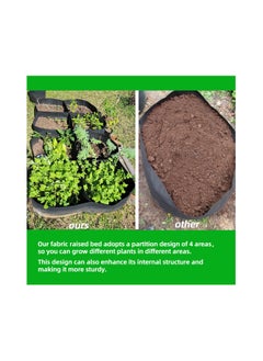 Generic 3 Pack Plant Grow Bags Fabric Raised Garden Beds Outdoor Breathable Vegetables Planter Bed for Growing Potatoes Flowers Square Container 24x24x12In  - Image 4