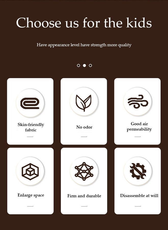 DUNISO Large Kids Tent House Indoor Outdoor, portable tent game houses, princess castle tents, baby playhouses,kids indoor play room toys,with storage bags, suitable for children aged 1 to 12 - Image 4