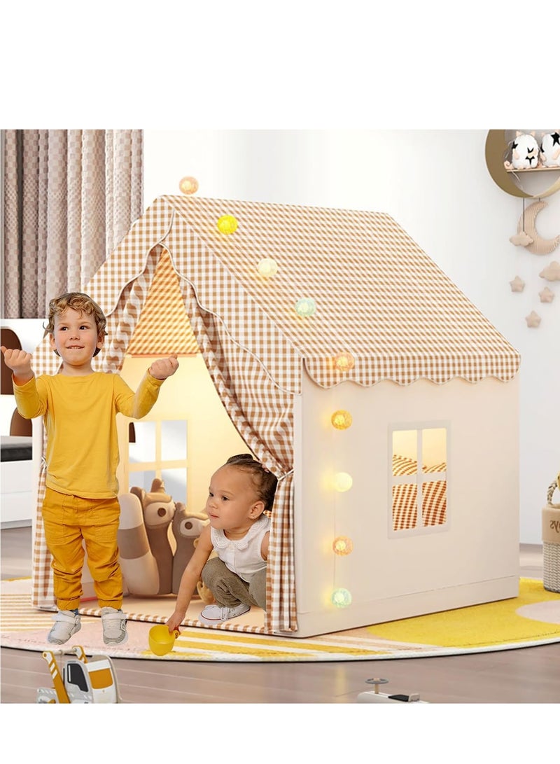 DUNISO Large Kids Tent House Indoor Outdoor, portable tent game houses, princess castle tents, baby playhouses,kids indoor play room toys,with storage bags, suitable for children aged 1 to 12 - Image 1