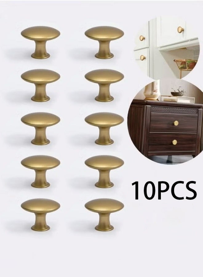 مجموعة من 10 مقابض خزانة مطبخ دائرية بتصميم رائع من الغبار الذهبي العتيق ومقابض أبواب الخزانة ومقابض الأدراج ومقابض الخزانة وخزانة الملابس وطاولة الحمام - Image 1
