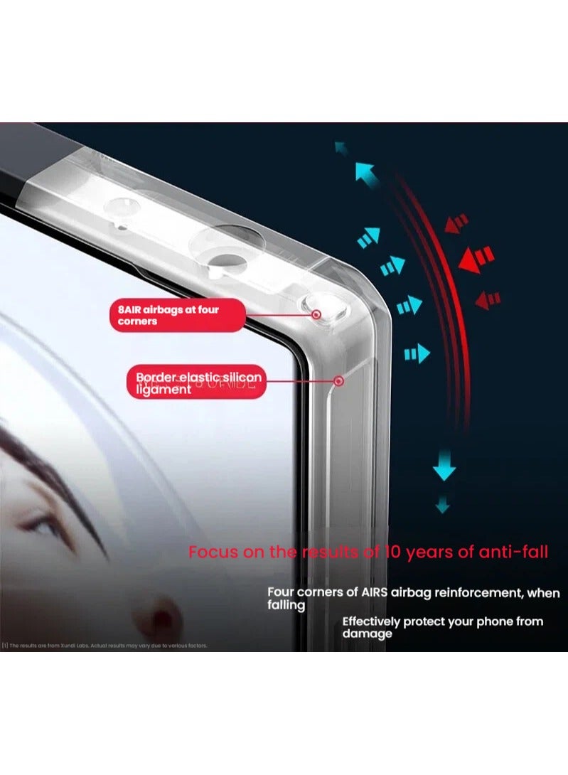 عام حافظة واقية مغناطيسية متوافقة مع Red Magic 11 Pro/Red Magic 11 Pro+ حافظة شفافة مزودة بوسادة هوائية لحماية الكاميرا غطاء خلفي مقاوم للصدمات من مادة PC+TPU يدعم الشحن اللاسلكي - Image 2