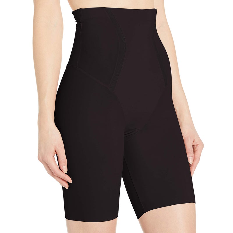 Maidenform High-Waist, Firm-Control Women, Thigh Slimmer Shapewear, Black, 2X - Image 3