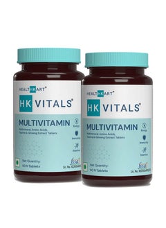 Hk Vitals Multivitamin For Men And Women With Zinc Vitamin C Vitamin D3 Multiminerals And Ginseng Extract Enhances Energy Stamina & Immunity 120 Multivitamin Tablets