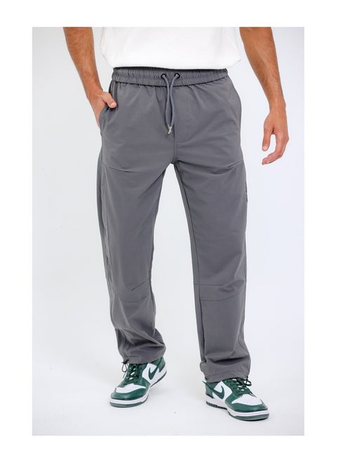 Slip On Plain Grey Practical Joggers