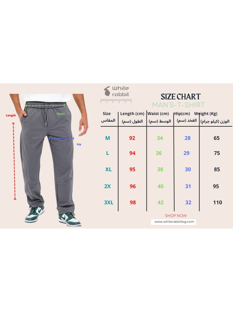 Slip On Plain Grey Practical Joggers