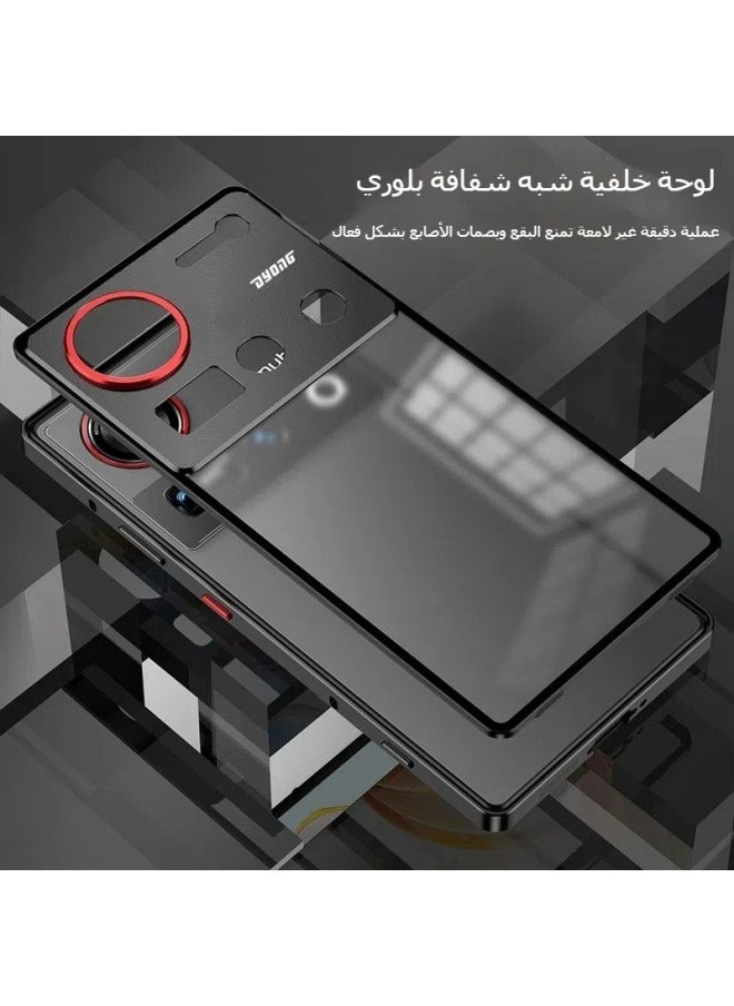 General The case is compatible with Nubia Z70 Ultra 5G, with screen protector, metal frame + matte polycarbonate surface back cover, with anti-shock camera protection  - Image 4
