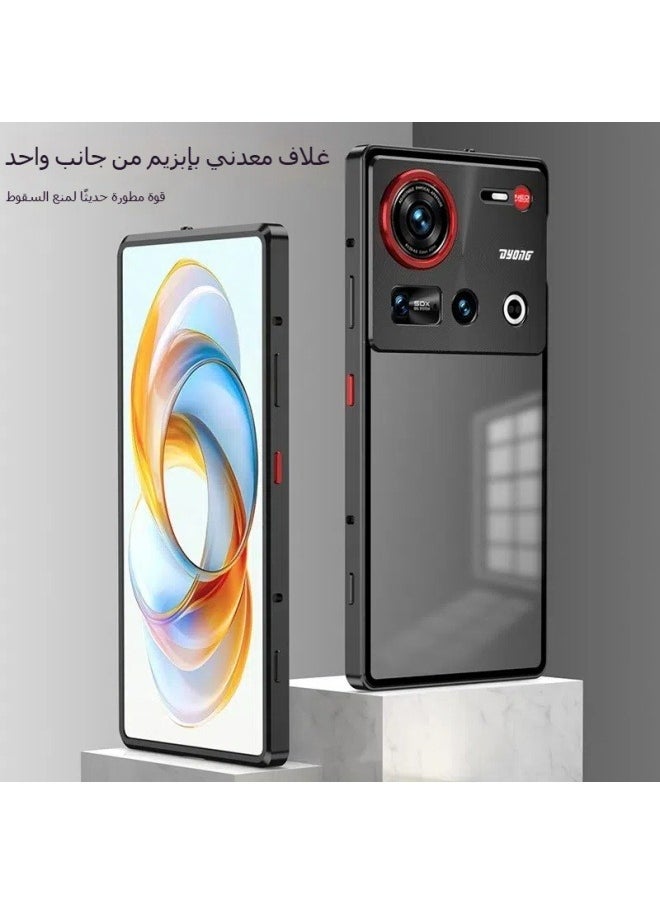 General The case is compatible with Nubia Z70 Ultra 5G, with screen protector, metal frame + matte polycarbonate surface back cover, with anti-shock camera protection  - Image 5