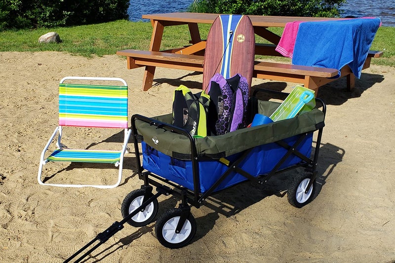 UpBloom - Wagon Liner & Cover Patent Pending - Heavy Duty Water Resistant Repellent Distressed Fabric with Easy Unloading Handles - Fits Most Utility Carts/Collapsible Wheelbarrow Styles (Large) - Image 3