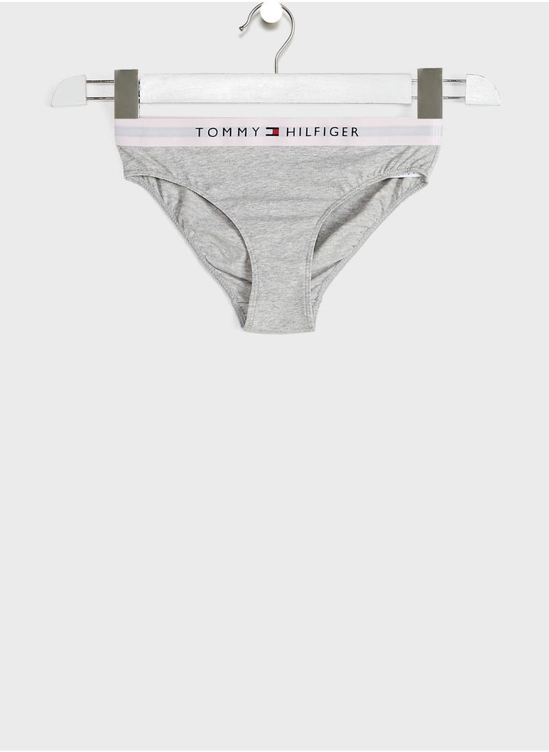 TOMMY HILFIGER - Youth 2 Pack Swim Briefs - Image 1