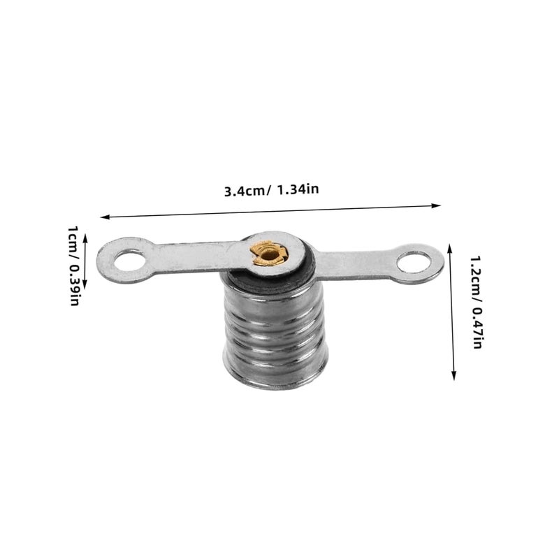 Luxshiny 6pcs Miniature Screw Lamp Holder Bulb Socket Base for Physics Experiments Compatible Light Bulbs for DIY Projects and Electronic Circuit Testing - Image 2