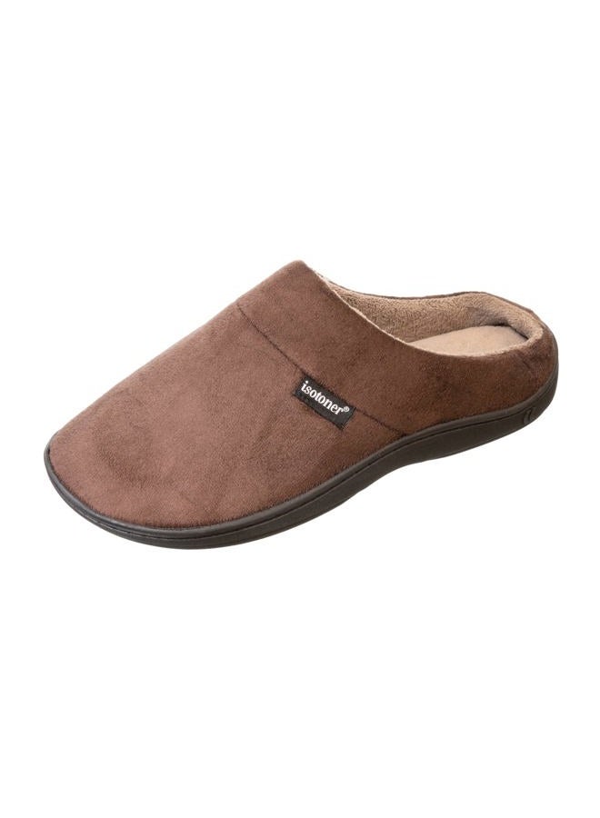Isotoner Men's Devin Gel Infused Memory Foam Slip on Slipper, Dark Chocolate, XX-Large / 13-14 M US - Image 1