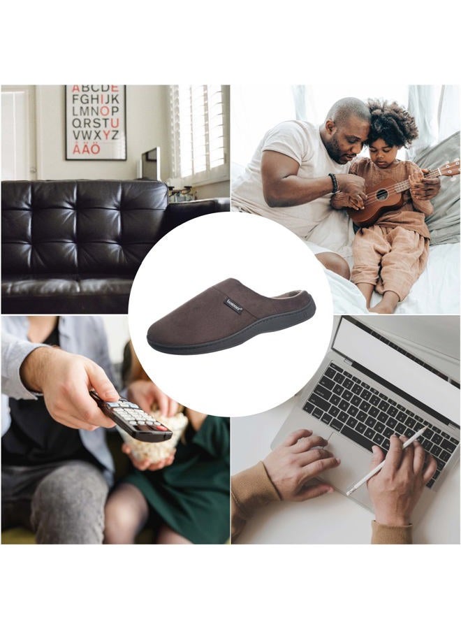 Isotoner Men's Devin Gel Infused Memory Foam Slip on Slipper, Dark Chocolate, XX-Large / 13-14 M US - Image 2