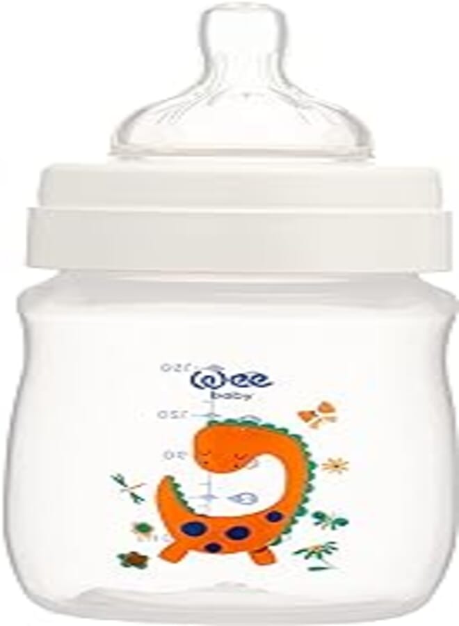 Wee Baby 135 Classic Feeding Bottle with Wide Teat, 150 ml - White
