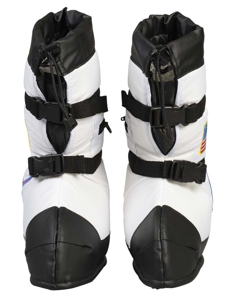 Aeromax Astronaut Boots, Size Medium, White, with NASA patches - Image 4