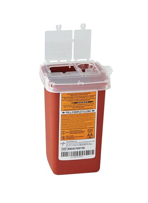 Bio Hazard Sharps Container 1 Quart