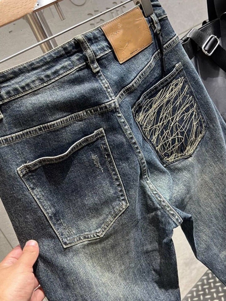 Unisex Classic Denim Jeans Loose Fit Daily Outdoor Wear - Image 4