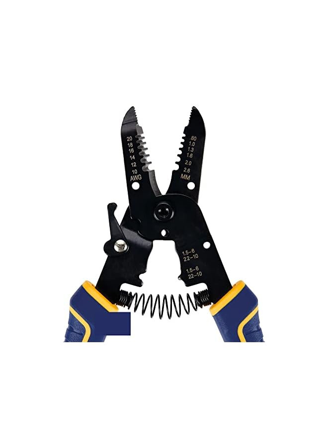 IRWIN VISE-GRIP Wire Stripping Tool/Wire Cutter, 7-Inch (2078317), Blue - Image 3