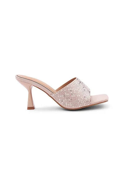 Cuple Cuple Embellished Multi Strap Flat Slides