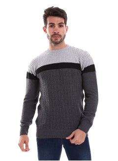 Caesar Wool Mens Pullover With Multi Design  - Image 1