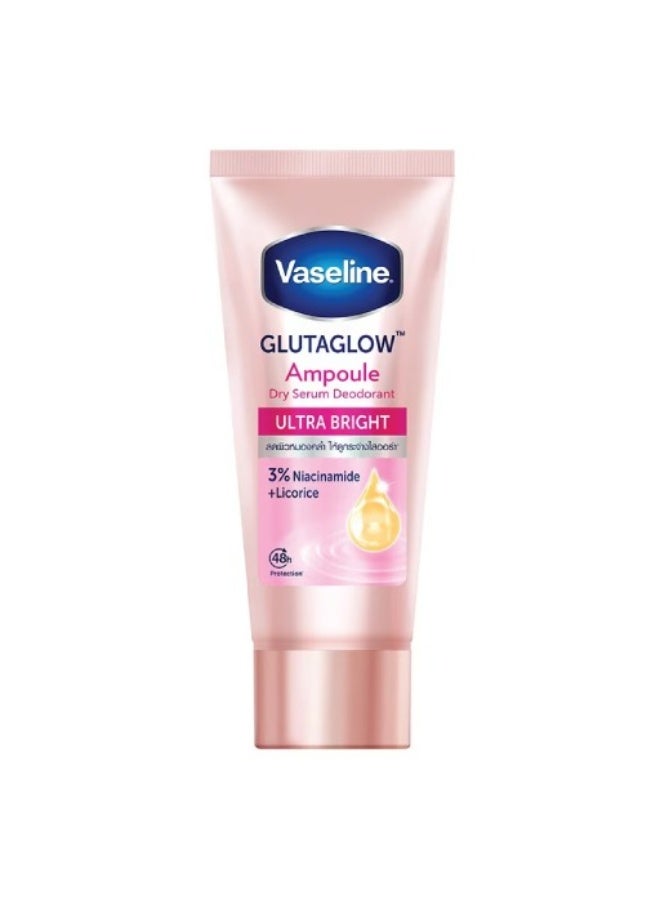 Vaseline GlutaGlow Ampoule Dry Serum Deodorant Ultra Bright – 3% Niacinamide + Licorice for Smooth & Radiant Underarms - Image 1