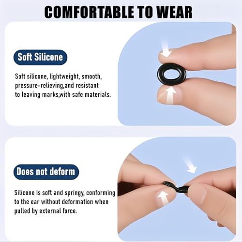 CLLFUU 6Pairs Fit for Rayban Meta Ear Hooks,Silicone Eye Glasses Holder Compatible with Ray-Ban Meta Wayfarer/Skyler/Oakley/Headliner (Gen 2) Accessories,Smart Glasses Ears Grip. - Image 2
