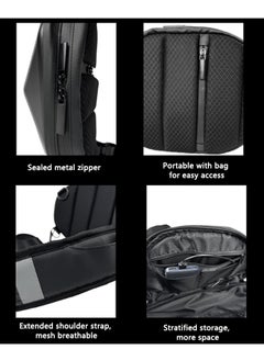 OASIS DESERT LED Display Crossbody Bag Hard Shell LED Motorcycle Shoulder Bag Waterproof and Rain Resistant Solid Fall Resistant  - Image 3