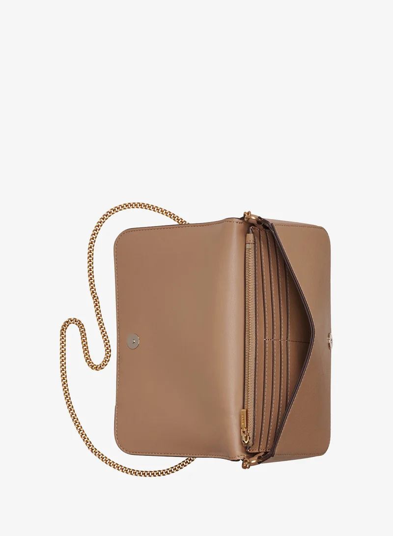DKNY CAPPUCCINO Avril Small flap Crossbody for Women | Best Price UAE