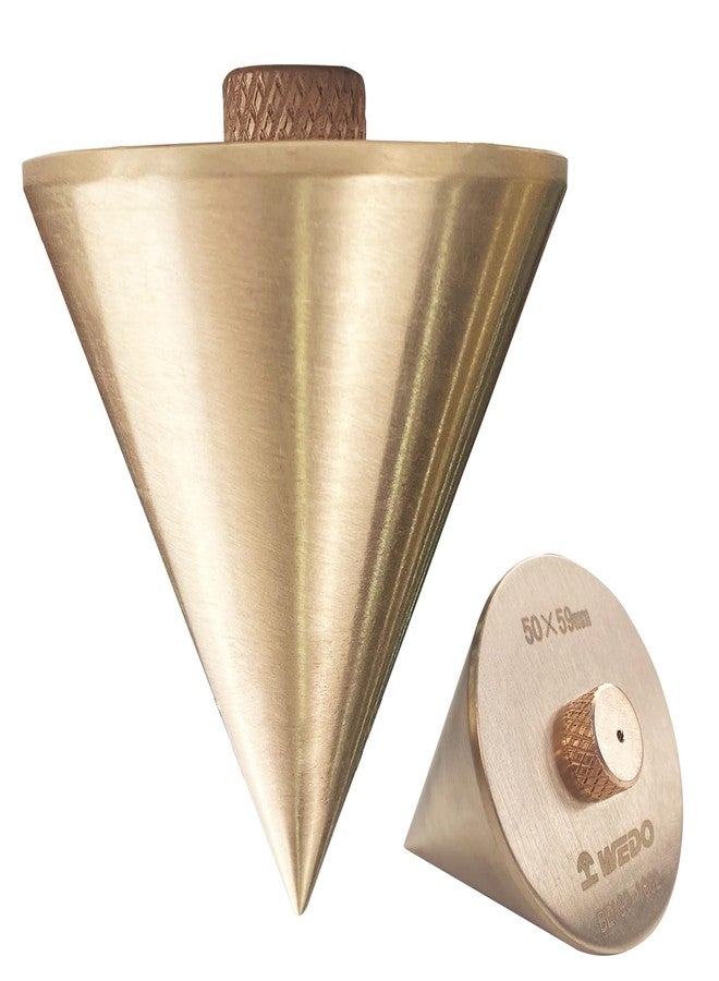 WEDO Non-Sparking Plumb Bob,Hanging Wire Hammer,High Precision Vertical Building Measuring Tool,Beryllium Copper,Non-magnetic,Size 59 * 50mm,Ideal for Straight Level Test,BAM&FM Certificate - Image 1