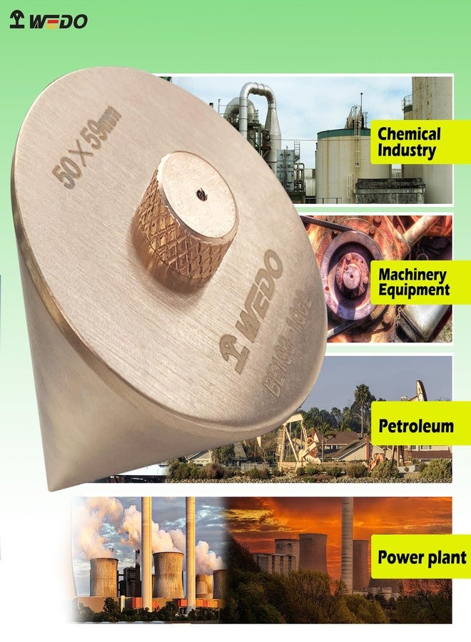 WEDO Non-Sparking Plumb Bob,Hanging Wire Hammer,High Precision Vertical Building Measuring Tool,Beryllium Copper,Non-magnetic,Size 59 * 50mm,Ideal for Straight Level Test,BAM&FM Certificate - Image 5