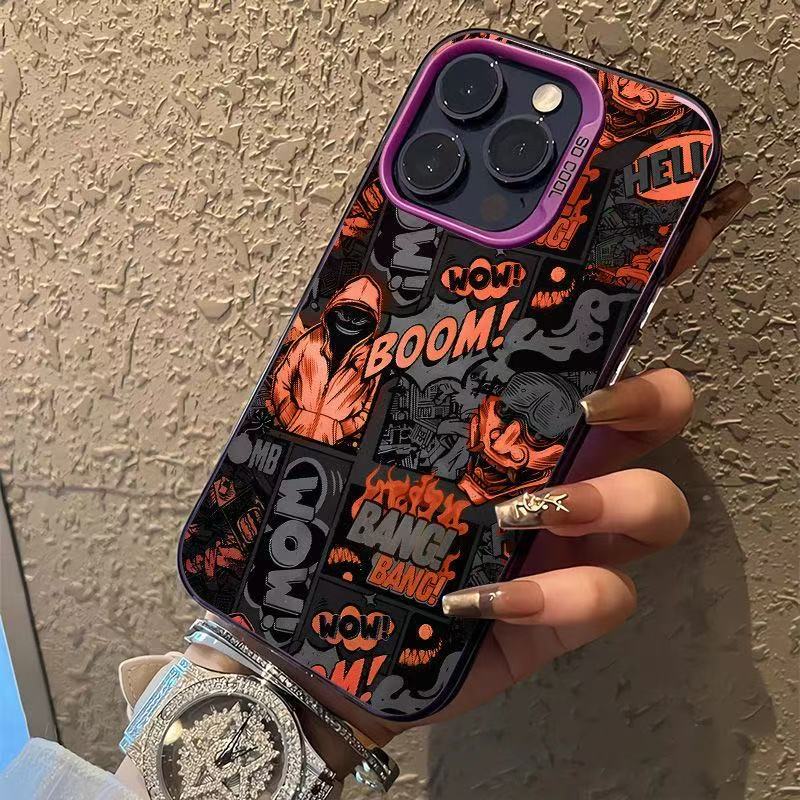 Graffiti Anime Suitable for Apple 17Promax Mobile Phone Case Iphone15/14/13 and 16Promax Trendy - Image 3