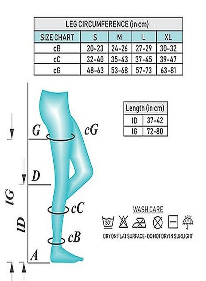 FederFlex Class 2 Compression Stockings - Open Toe | Knee Length | Large - Image 2