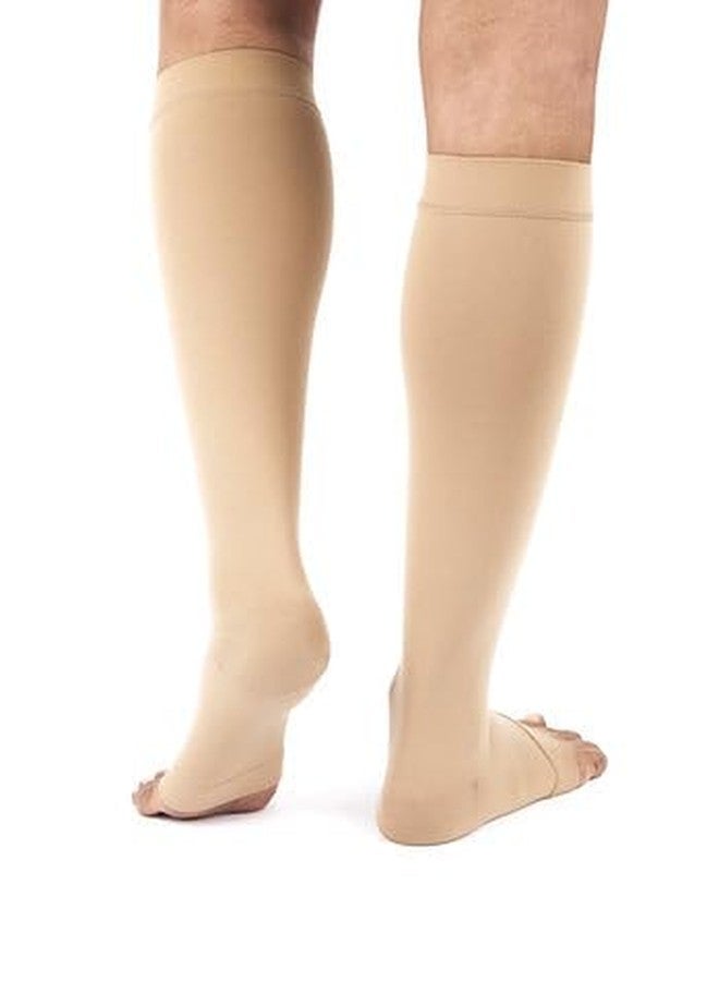 FederFlex Class 2 Compression Stockings - Open Toe | Knee Length | Large - Image 4