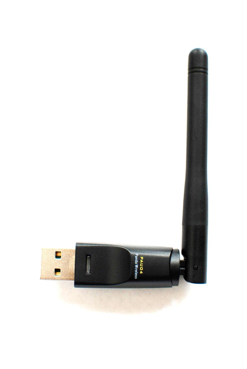 Panda WirelessÂ® Mid Range 150Mbps Wireless N USB Adapter w/ 2dBi Antenna - Win XP/Vista/7/8/10/11, Mint, Ubuntu, MX Linux, Manjaro, Fedora, Centos, Kali Linux and Raspbian - Image 1