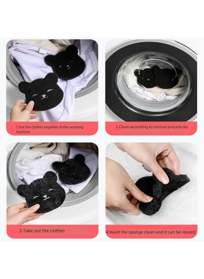 Meetion Pet Hair Remover for Laundry, 4 PCS Dog Cats Hair Remover for Laundry, Lint Catcher for Dryer, Reusable Fur Hair Catcher for Washer Machine, Remove Pet Fur, Hair, Lint from Clothes and Laundry  - Image 3