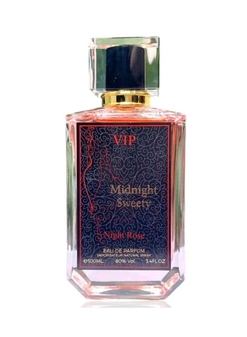 VIP Midnight Sweety Night Rose - For Women - EDP - 100ml - Image 2