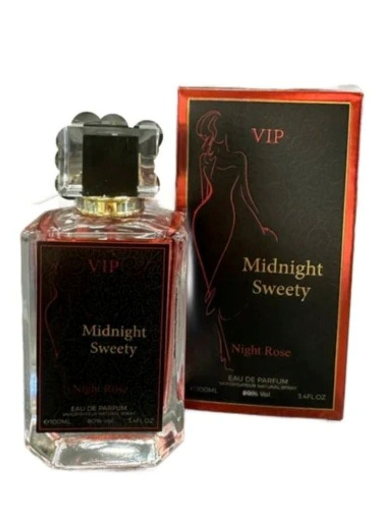 VIP Midnight Sweety Night Rose - For Women - EDP - 100ml - Image 3